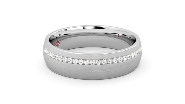Taylor & Hart Spruce Wedding Ring 360 degree image 8