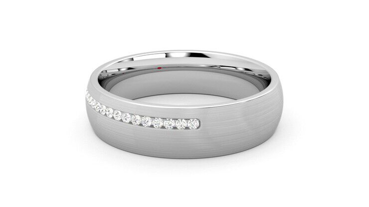 Taylor & Hart Spruce Wedding Ring 360 degree image 18