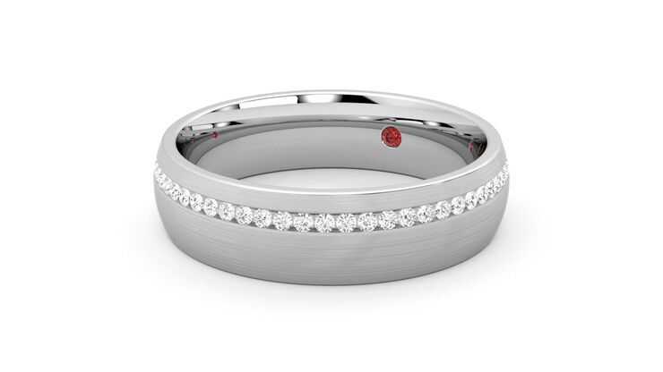 Taylor & Hart Spruce Wedding Ring 360 degree image 25