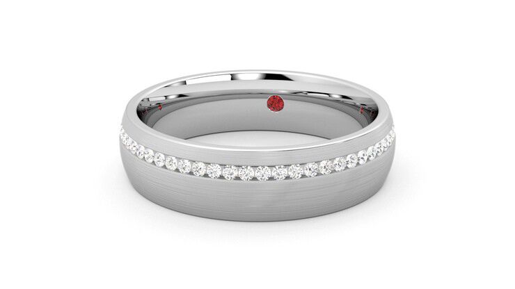 Taylor & Hart Spruce Wedding Ring 360 degree image 27