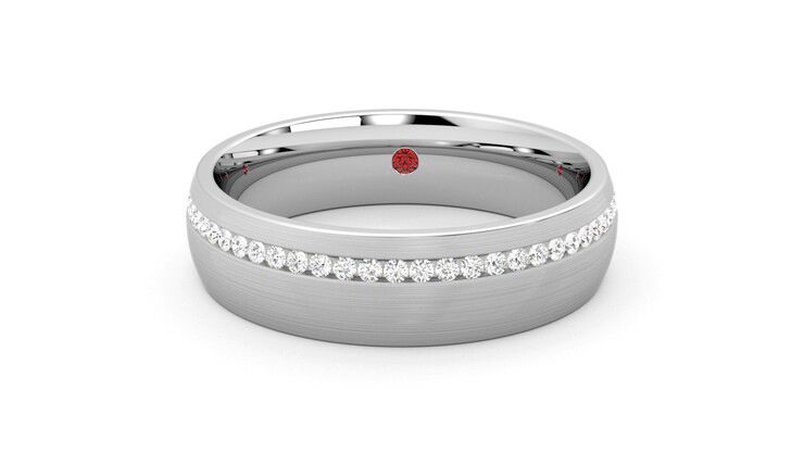 Taylor & Hart Spruce Wedding Ring 360 degree image 29