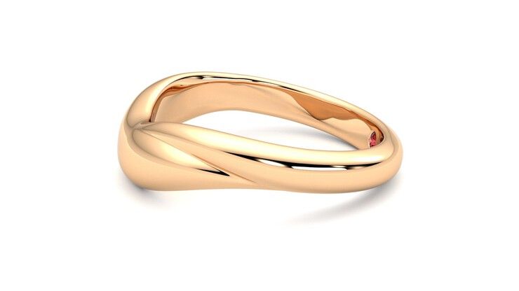 Taylor & Hart Virage Wedding Ring 360 degree image 21