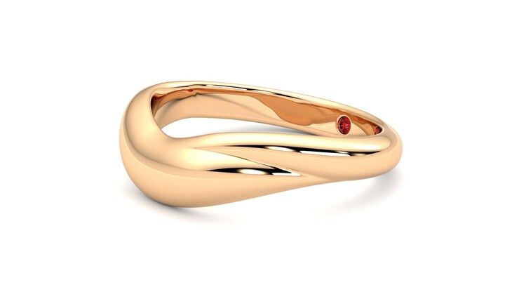Taylor & Hart Virage Wedding Ring 360 degree image 23