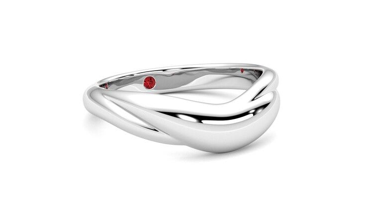 Taylor & Hart Virage Wedding Ring 360 degree image 5