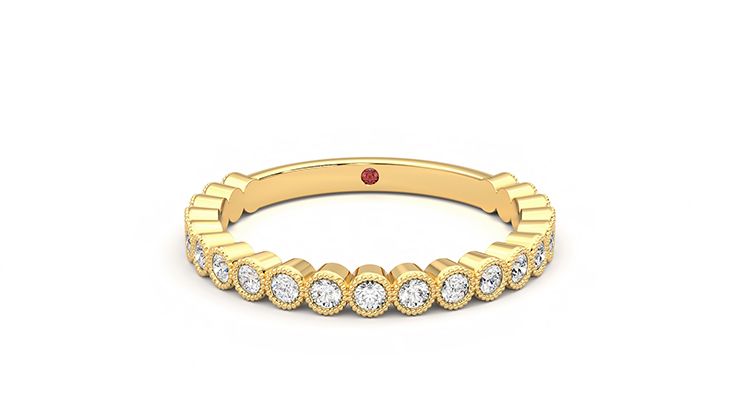 Taylor & Hart Wisteria Wedding Ring 360 degree image 0