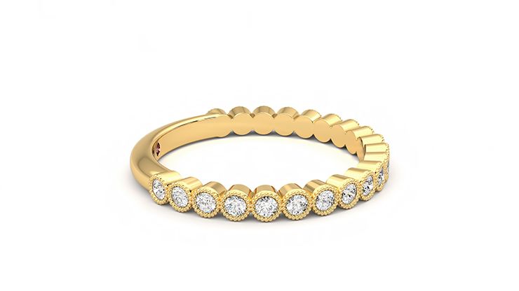 Taylor & Hart Wisteria Wedding Ring 360 degree image 9