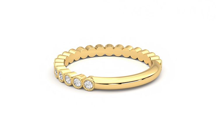 Taylor & Hart Wisteria Wedding Ring 360 degree image 17