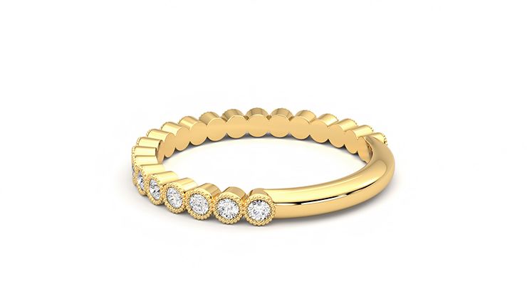 Taylor & Hart Wisteria Wedding Ring 360 degree image 18