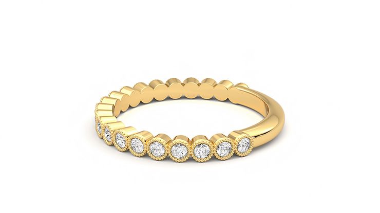 Taylor & Hart Wisteria Wedding Ring 360 degree image 20