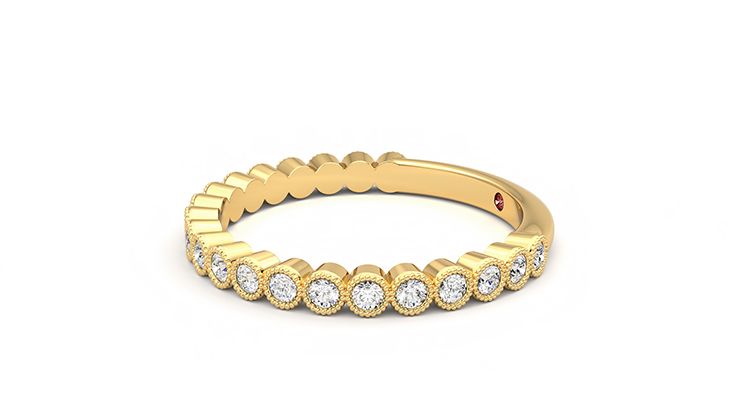 Taylor & Hart Wisteria Wedding Ring 360 degree image 22